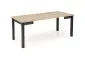 Stół rozkładany QUBIK 80(200)x80 dąb artisan/czarny matowy I sklep meblowy MIRAT. styl LOFT
