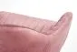 Fotel dla dziecka FRESCO VELVET różowy obrotowy | MIRAT.