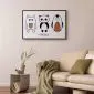 Plakat Przyjaciele 30x21 cm z ramą czarną bez marginesu | MIRAT.