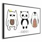 Plakat Przyjaciele 30x21 cm z ramą czarną bez marginesu | MIRAT.