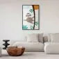 Plakat Wesoły leniwiec 60x90 cm z ramą czarną bez marginesu | MIRAT.