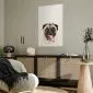 Plakat Mops 29,7x42 cm bez ramy bez marginesu | MIRAT.