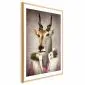 Plakat Antylopa 29,7x42cm z ramą złotą z marginesem | MIRAT. kolekcja g-B-0129-ao-a