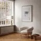 Plakat Kot w okularach 40x60 cm z ramą złotą z marginesem | MIRAT.