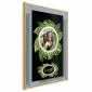 Plakat Leniwiec 21x30 cm z ramą złotą bez marginesu | MIRAT.