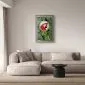 Plakat Papuga w dżungli 60x90 cm z ramą złotą bez marginesu | MIRAT.