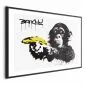 Plakat Bananowy pistolet 42x29,7 cm z ramą czarną z marginesem | MIRAT.