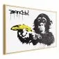 Plakat Bananowy pistolet 42x29,7 cm z ramą złotą bez marginesu | MIRAT.