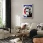 Plakat Królowa małp 21x30 cm z ramą złotą z marginesem | MIRAT.