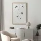 Plakat Wieczorny lot 40x60 cm z ramą złotą bez marginesu | MIRAT.