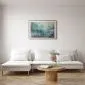 Plakat Ryby w oceanie 60x40 cm z ramą złotą z marginesem | MIRAT.