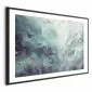 Plakat Ryby w oceanie 30x21 cm z ramą czarną z marginesem | MIRAT.