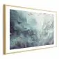 Plakat Ryby w oceanie 60x40 cm z ramą złotą z marginesem | MIRAT.
