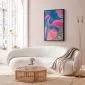 Plakat Abstrakcyjny Flaming 40x60 cm z ramą czarną bez marginesu | MIRAT.