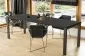 Stół rozkładany GARANT 130(220)x80 beton ciemny na metalowych nogach | MIRAT. styl LOFT