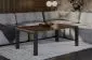Ława GAROLD 120x80 dąb monastery na metalowych nogach I sklep meblowy MIRAT. styl LOFT
