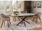 Owalny stół ceramiczny Gaston 140(180)x80 cm biały marmur | MIRAT styl LOFT