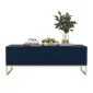 Stolik kawowy TAL 3D 110x54cm granatowy mat/gold ze schowkiem I sklep meblowy MIRAT. styl GLAMOUR, RYFLOWANY kolekcja TAL