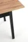Stół GREG 124(168)x74 dąb/czarny rozkładany na drewnianych nogach | MIRAT. w stylu LOFT kolekcja