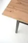 Stół GREG 124(168)x74 dąb/czarny rozkładany na drewnianych nogach | MIRAT. w stylu LOFT kolekcja