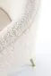 Fotel do salonu GRIFON 2 kremowy na drewnianych nogach | MIRAT. styl GLAMOUR
