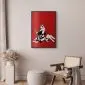 Plakat Banksy: Queen Victoria 60x90 cm z ramą czarną bez marginesu | MIRAT.