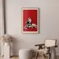 Plakat Banksy: Queen Victoria 40x60 cm z ramą złotą z marginesem | MIRAT.