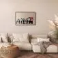 Plakat Zniszczyć kapitalizm 60x40 cm z ramą czarną bez marginesu | MIRAT.