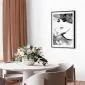 Plakat Zakochana elegancja 21x30 cm z ramą czarną z marginesem | MIRAT.