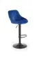 Hoker H-101 VELVET granatowy na jednej nodze | MIRAT. w stylu LOFT kolekcja
