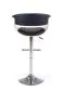 Hoker H-45 czarny ekoskórzany dębowy z oparciem | MIRAT. styl LOFT