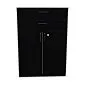 Komoda biurowa EASY SPACE CABINET HDE 2D2S 80cm czarna zamykana I sklep meblowy MIRAT.
