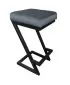 Hoker ZAZU BL VELVET ciemno szary kuchenny | MIRAT. w stylu LOFT kolekcja