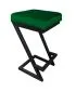 Hoker ZAZU VELVET zielony do salonu i baru | MIRAT. w stylu LOFT kolekcja