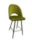 Hoker ISKAR BL VELVET oliwkowy na metalowych nogach | MIRAT.