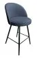 Hoker TANEW BL VELVET ciemno szary z profilowanym oparciem | MIRAT. w stylu GLAMOUR, LOFT kolekcja