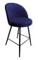 Hoker TANEW VELVET granatowy na czarnych metalowych nogach | MIRAT. w stylu GLAMOUR, LOFT kolekcja