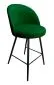 Hoker TANEW VELVET zielony z oparciem | MIRAT. w stylu GLAMOUR, LOFT kolekcja