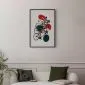 Plakat Wyścig kolarski 60x90 cm z ramą czarną bez marginesu | MIRAT.