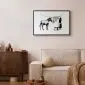 Plakat Banksy: Pranie 60x40 cm z ramą czarną z marginesem | MIRAT.