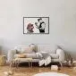 Plakat Banksy: Grzybiarz 42x29,7 cm z ramą czarną bez marginesu | MIRAT.