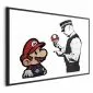 Plakat Banksy: Grzybiarz 42x29,7 cm z ramą czarną bez marginesu | MIRAT.