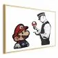 Plakat Banksy: Grzybiarz 42x29,7 cm z ramą złotą bez marginesu | MIRAT.