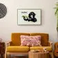 Plakat Banksy: Małpa 90x60 cm z ramą złotą z marginesem | MIRAT.