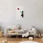 Plakat Banksy: Dziewczynka 29,7x42 cm bez ramy z marginesem | MIRAT.