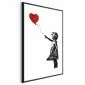 Plakat Banksy: Dziewczynka 29,7x42 cm z ramą czarną bez marginesu | MIRAT.