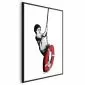 Plakat Banksy: Chłopiec 21x30cm z ramą czarną bez marginesu | MIRAT.