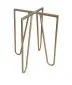 Taboret TORIN 2 BL VELVET szary na metalowych nogach | MIRAT.