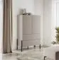 Komoda wysoka JUKON 2D2S 90cm kaszmirowa na metalowych nogach I sklep meblowy MIRAT.