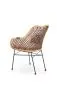 Krzesło K336 rattanowe z poduszką | MIRAT. w stylu LOFT, VINTAGE kolekcja